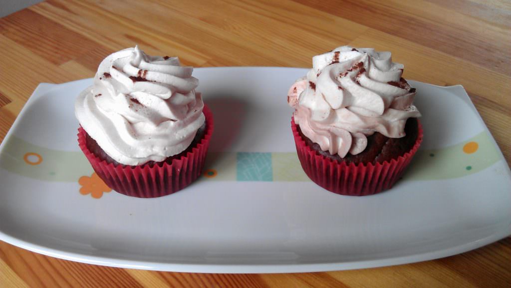 Schoko-Vanillecupcakes