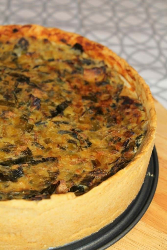 veganer Lauchkuchen