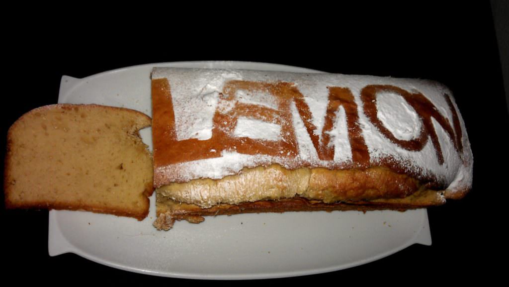 Zitronenkuchen ohne Topping