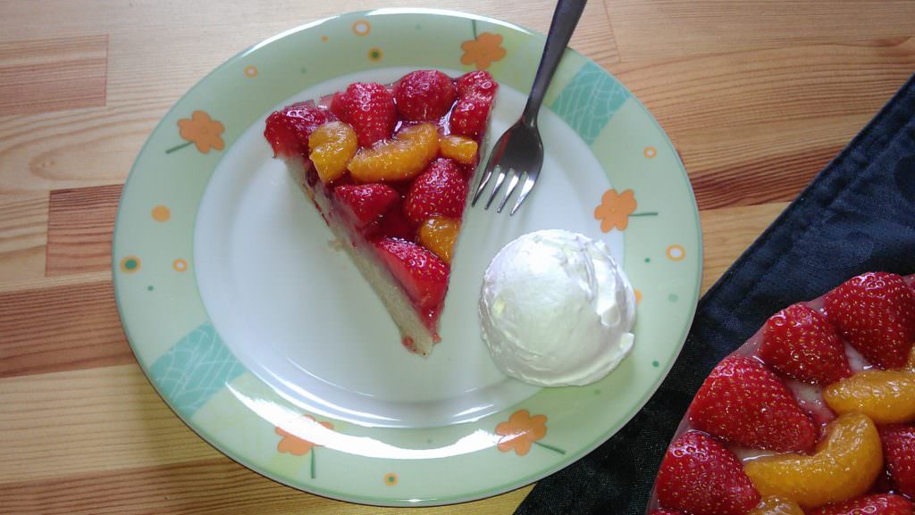 veganer Erdbeerkuchen