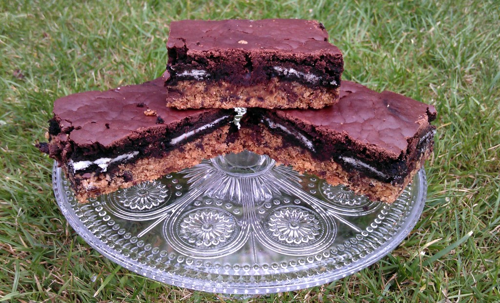vegane Oreo Brownies
