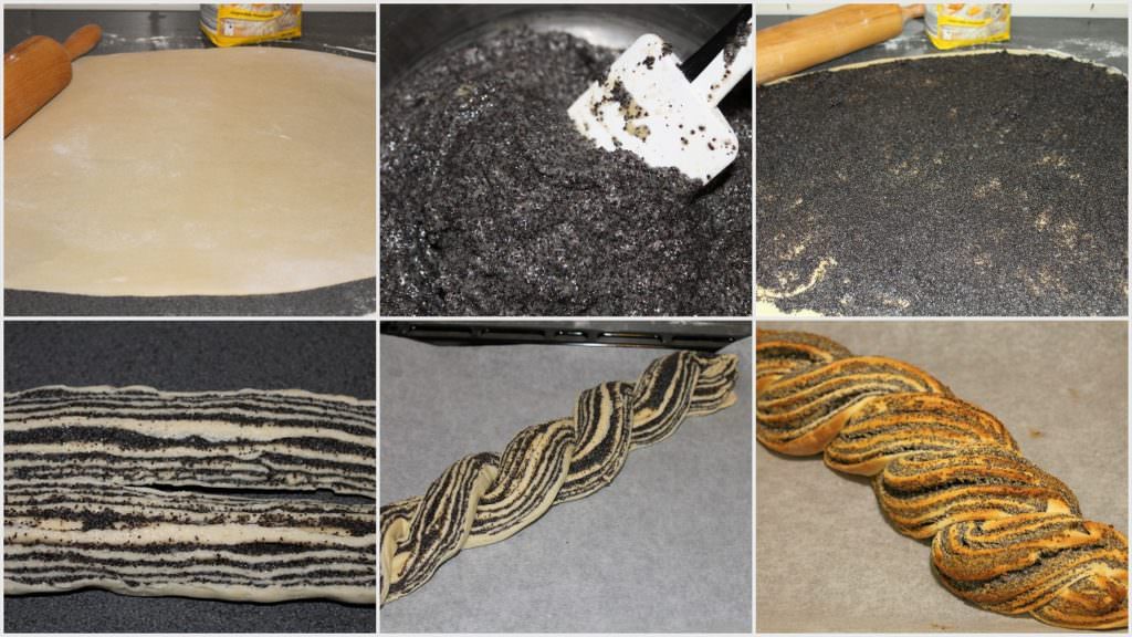 Hefezopf Collage vegan