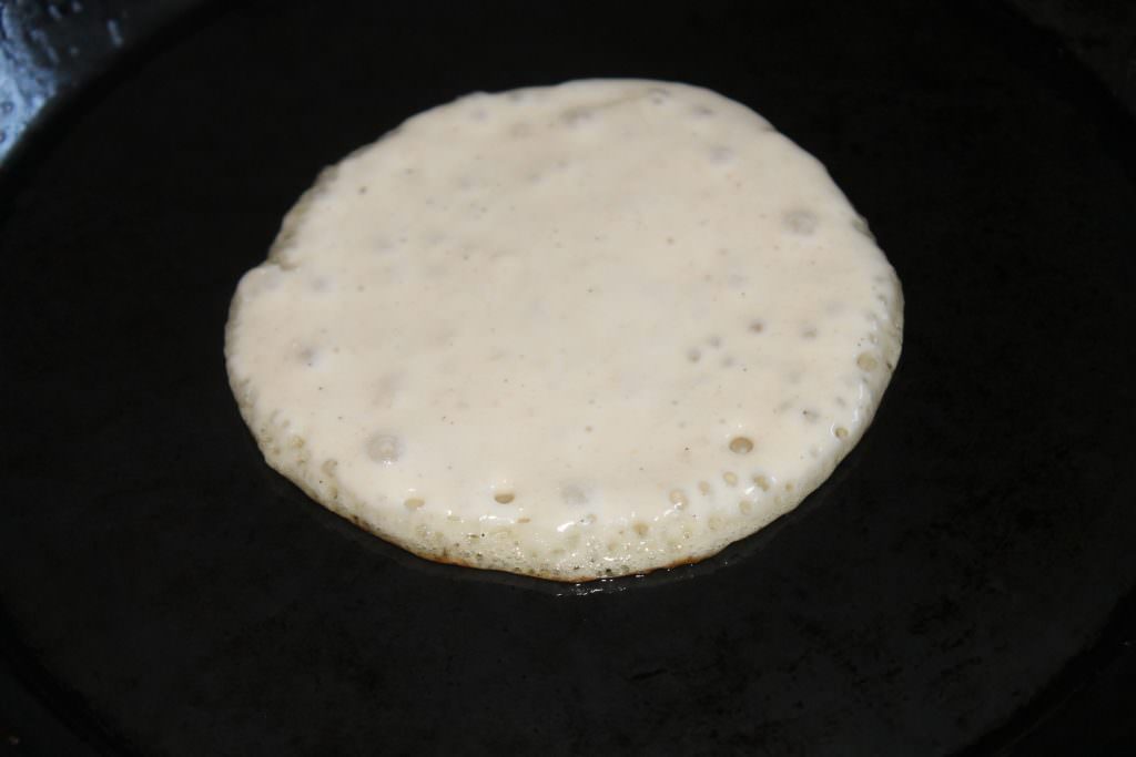 Pancakes ausbacken