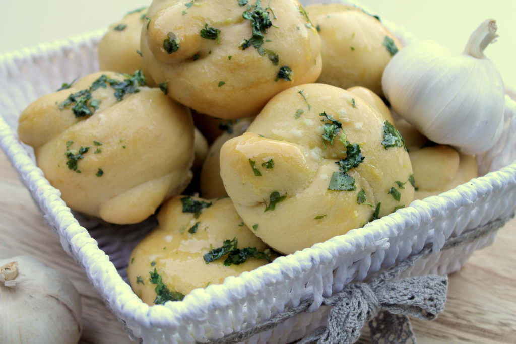 Vegane Knoblauchbrötchen